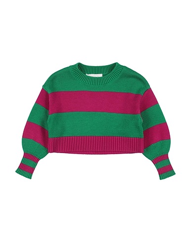 MONNALISA Jumper Green 54% Polyester, 20% Polyamide, 20% Acrylic, 6% Wool