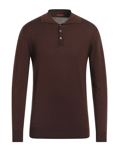 BARENA Jumper Dark brown 100% Merino Wool