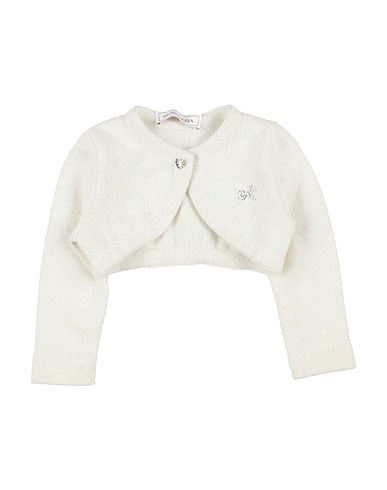 MONNALISA Shrug Light grey 42% Wool, 28% Viscose, 14% Polyamide, 9% Metallic fiber, 7% Cashmere