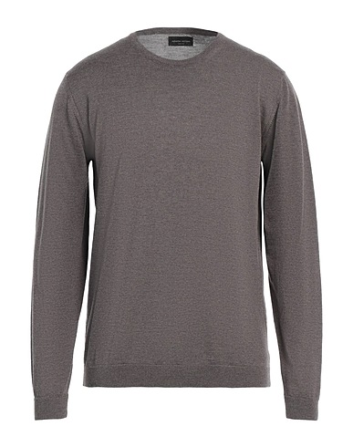 ROBERTO COLLINA Sweater Taupe 100% Merino Wool