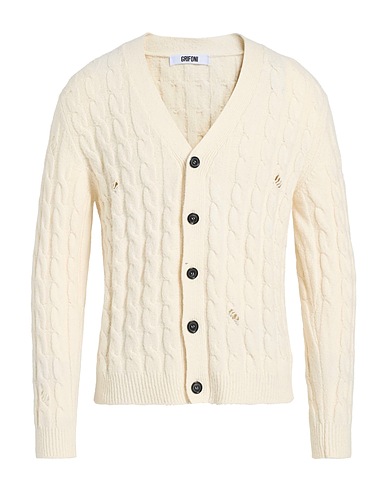 GRIFONI Cardigan White 68% Cotton, 32% Polyamide