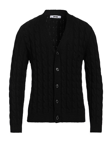 GRIFONI Cardigan Black 68% Cotton, 32% Polyamide