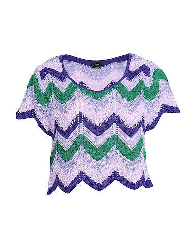 PINKO Top Purple 97% Polyamide, 3% Metallic fiber