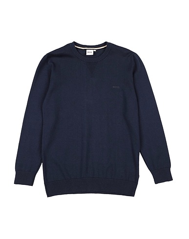 BOSS Sweater Navy 100% Cotton