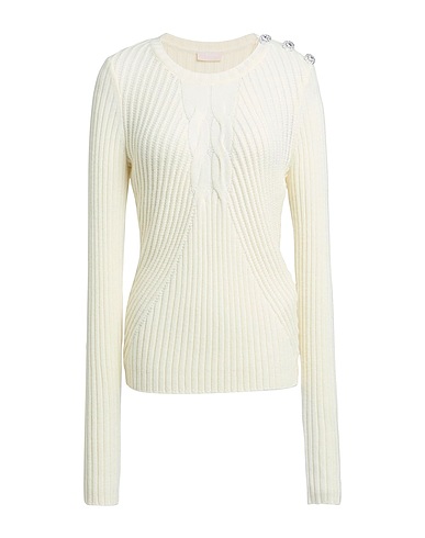 LIU •JO Pullover Ivoire 70% Acrylique, 30% Laine