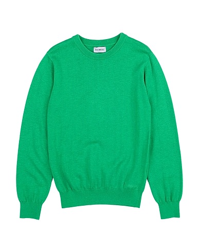 BIKKEMBERGS Pullover Verde 50% Viscosa, 35% Nylon, 15% Lana