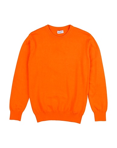 BIKKEMBERGS Pullover Arancione 50% Viscosa, 35% Nylon, 15% Lana