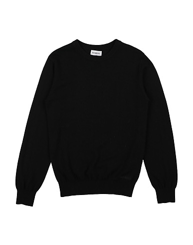 BIKKEMBERGS Jumper Black 50% Viscose, 35% Nylon, 15% Wool