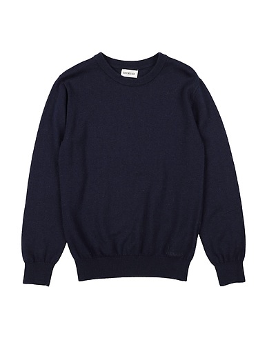 BIKKEMBERGS Pullover Blu notte 50% Viscosa, 35% Nylon, 15% Lana