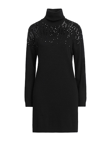 LIU •JO Sheath dress BETTER Black 33% Viscose, 23% Polyamide, 20% Cotton, 20% Wool, 4% Cashmere