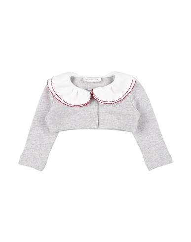 MONNALISA Cardigan Light grey 40% Wool, 30% Viscose, 20% Polyamide, 10% Cashmere, Polyester