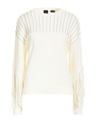 PINKO Jumper Ivory 50% Wool, 30% Polyamide, 20% Acrylic, Glass, Copper
