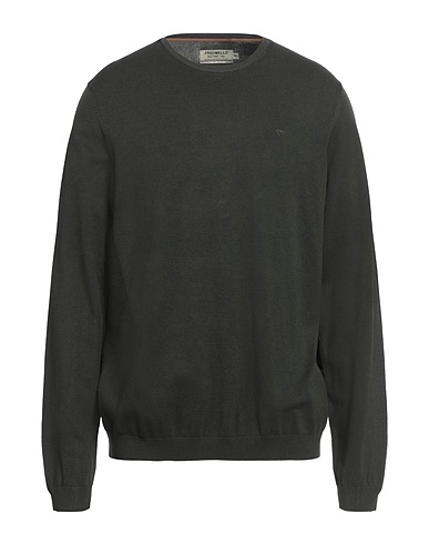 FRED MELLO Pullover Verde militare 70% Viscosa, 30% Poliammide