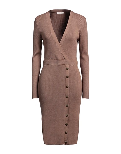 GUESS Office dress Light brown 50% Viscose, 50% Polyamide