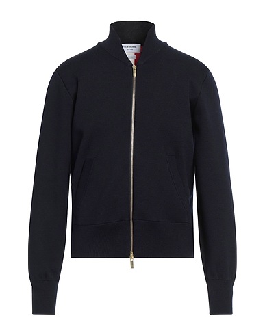 THOM BROWNE Cardigan Midnight blue 100% Merino Wool