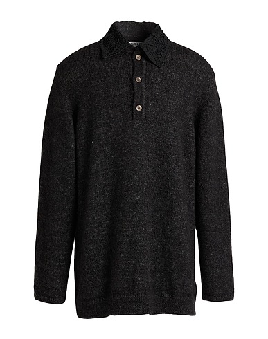 OUR LEGACY Pullover Nero 60% Lana di alpaca, 40% Lana, Madreperla