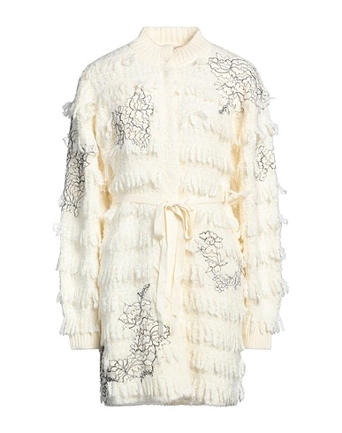 TWINSET Cardigan Ivory 80% Acrylic, 20% Wool, Polyester, Synthetic fibers, Cotton