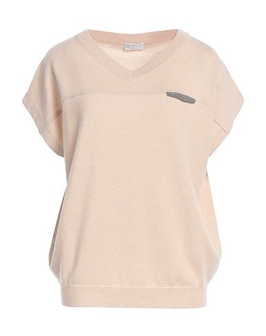 BRUNELLO CUCINELLI Cashmere blend Beige 100% Cashmere, Brass