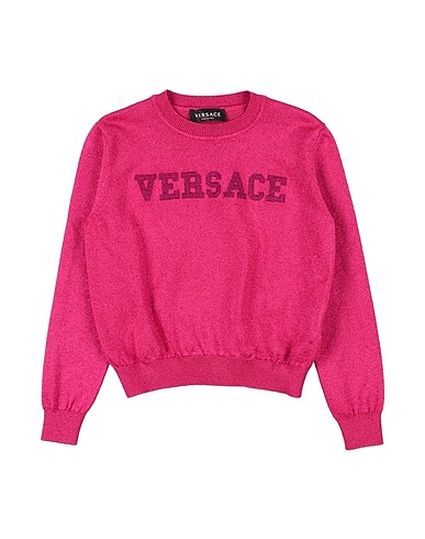 VERSACE YOUNG Sweater Garnet 61% Acetate, 30% Polyamide, 6% Metallic Polyester, 3% Elastane