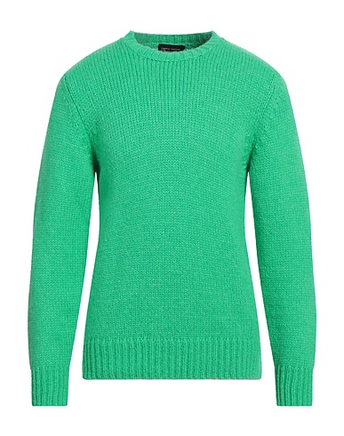 ROBERTO COLLINA Jumper Light green 68% Baby alpaca wool, 22% Nylon, 10% Wool