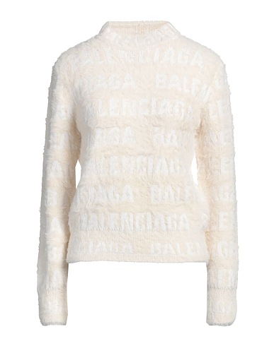 BALENCIAGA Jumper Cream 67% Wool, 32% Polyamide, 1% Elastane