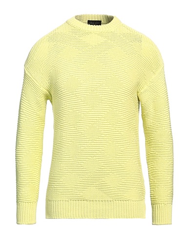 ROBERTO COLLINA Jumper Lime green 67% Cotton, 33% Polyester