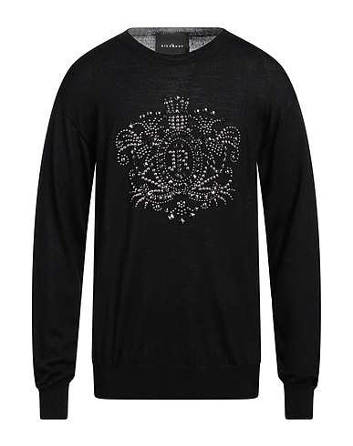 JOHN RICHMOND Jumper Black 100% Merino Wool