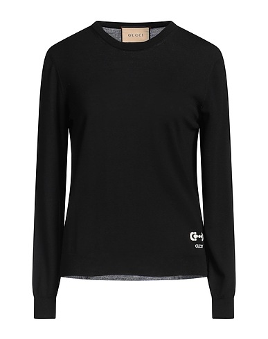 GUCCI Pullover Schwarz 100% Wolle, Polyamid, Elastan
