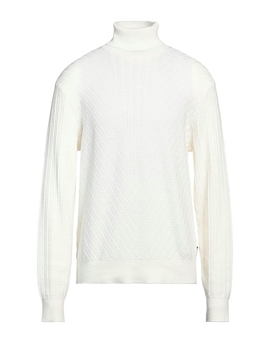 ARMANI EXCHANGE Polo neck Ivory 75% Cotton, 15% Polyamide, 10% Wool