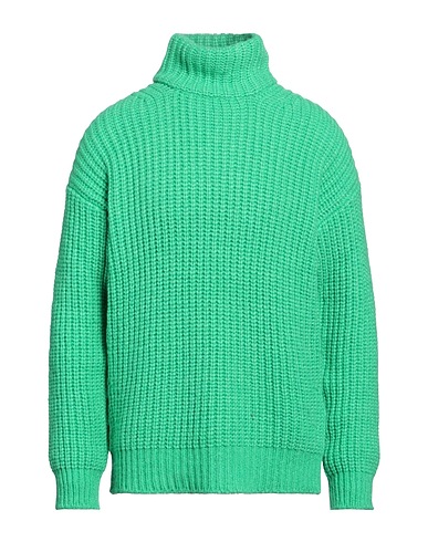 ROBERTO COLLINA Turtleneck Green 68% Baby alpaca wool, 22% Nylon, 10% Wool