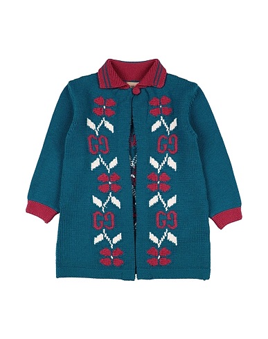 GUCCI Cardigan Deep teal 100% Wool