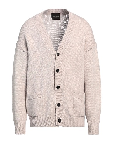ROBERTO COLLINA Cardigan Taupe 68% Baby alpaca wool, 22% Nylon, 10% Wool