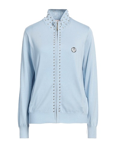 LIU •JO カーディガン スカイブルー レーヨン 80% / ナイロン 20%