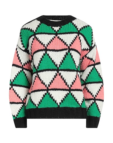 VICOLO Jumper Green 40% Nylon, 30% Acrylic, 30% Wool