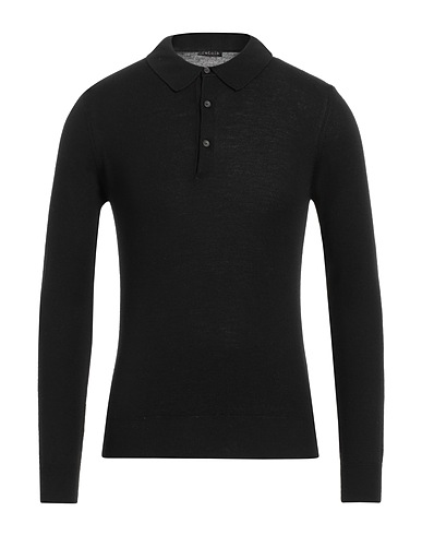 RETOIS Jumper Black 100% Merino Wool