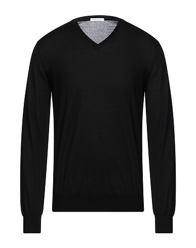 SIMON GRAY. Sweater Black 100% Merino Wool