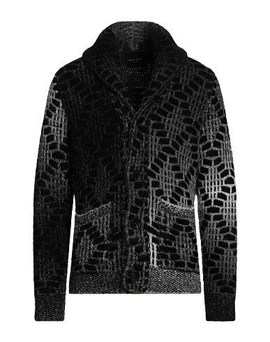 ROBERTO COLLINA Cardigan Charcoal 66% Mohair wool, 28% Nylon, 6% Wool