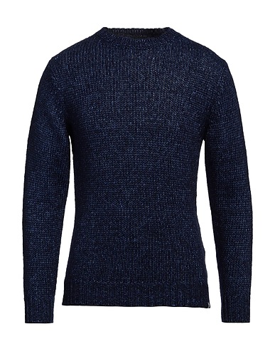 LIU •JO MAN Jumper Navy blue 30% Cotton, 30% Acrylic, 30% Polyester, 7% Wool, 3% Alpaca wool