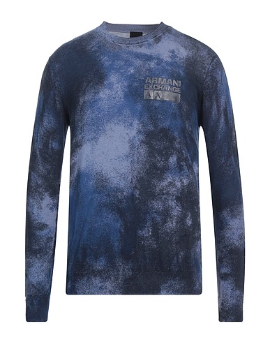 ARMANI EXCHANGE Jumper Blue 53% Cotton, 42% Viscose, 5% Silk
