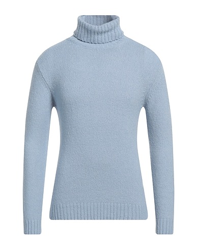 STILOSOPHY Polo neck Sky blue 59% Acrylic, 23% Wool, 17% Polyamide, 1% Elastane
