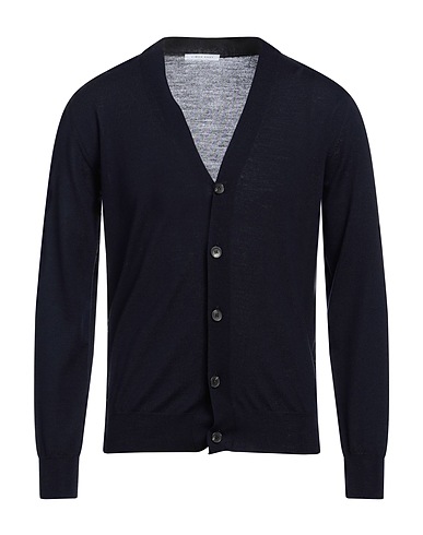 SIMON GRAY. Cardigan Midnight blue 100% Merino Wool