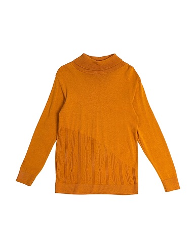 MANUELL & FRANK Polo neck Camel 68% Viscose, 29% Acrylic, 3% Elastic fibres