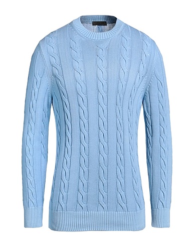 +39 MASQ Sweater Sky blue 100% Cotton
