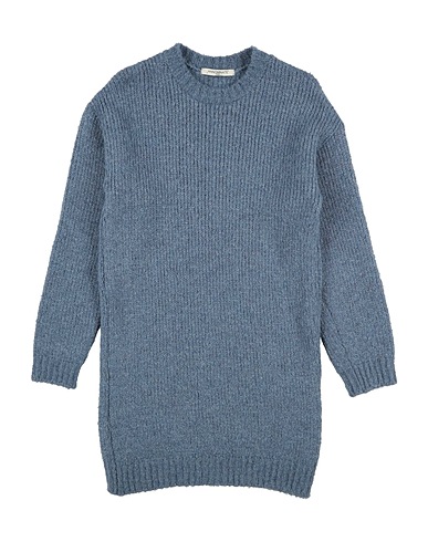 HINNOMINATE Sweater Slate blue 65% Acrylic, 17% Polyamide, 9% Wool, 9% Viscose