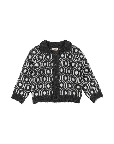 DOUUOD Cardigan Charcoal 65% Acrylic, 15% Wool, 12% Polyamide, 7% Alpaca wool, 1% Elastane
