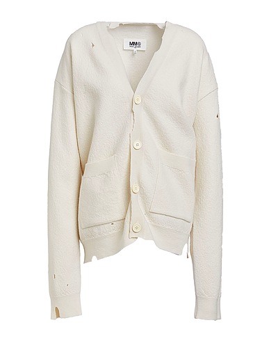 MM6 MAISON MARGIELA Cardigan Ivory 100% Wool
