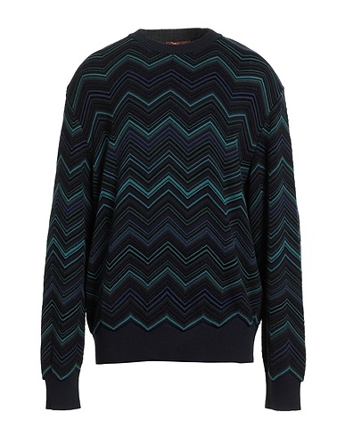 MISSONI Jumper Midnight blue 71% Cotton, 18% Polyamide, 11% Viscose
