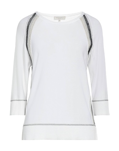 ANTONELLI Sweater White 85% Cotton, 13% Viscose, 2% Metallic Polyester