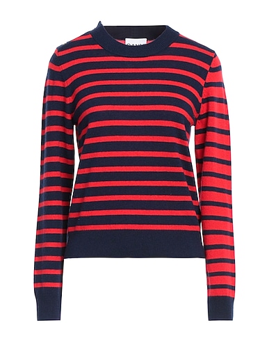 GANNI Sweaters BLU NOTTE 70% Wool, 30% Cashmere
