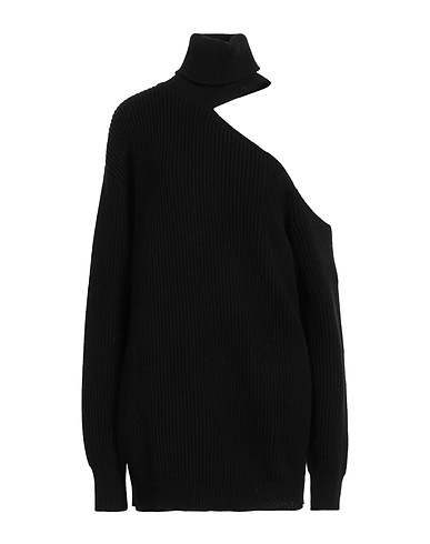 NENSI DOJAKA Polo neck Black 90% Virgin Wool, 10% Cashmere